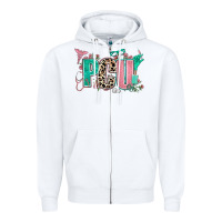 White pcu Zipper Hoodie - AdoDesignShop