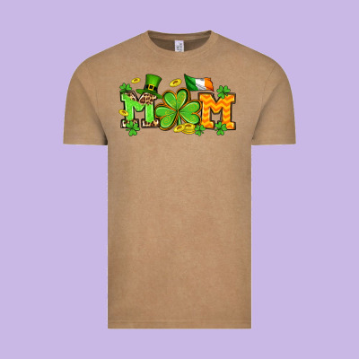 St. Patrick's Day Mom Vintage Tee Designed By Oliviacreatesart