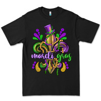 Black mardi gras fleur de lis Premium Tee - CowGirlArtShop