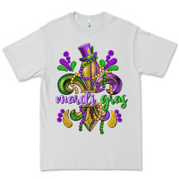 Dove Grey mardi gras fleur de lis Premium Tee - CowGirlArtShop