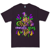 Plum mardi gras fleur de lis Premium Tee - CowGirlArtShop