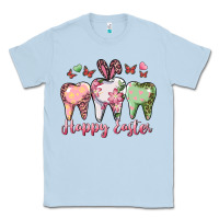 Dusty Blue Happy Easter Dental Classic Tee - RanaPortraitStore