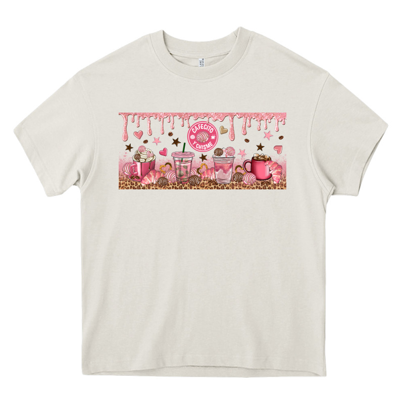 Cafecito Y Chisme Heavy Core Tee by TumblerDesignByShophia | Teevron