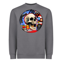 Storm police skull and police equipment Heavyweight Sweatshirt - AdoDesignShop