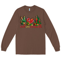 Chestnut Peace Love Nutcrackers Long Sleeve Tee - BundleAndBundleShop