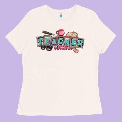 Teacher Mom Ladies Tee Designed By Cowgirlartshop