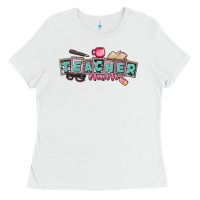 White teacher mom Ladies Tee - CowGirlArtShop