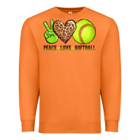 Carrot peace love softball Premium Sweatshirt - AdoDesignShop