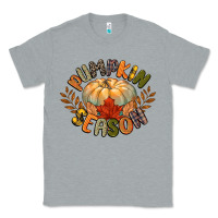 Heather Grey pumpkin season Classic Tee - CowGirlArtShop
