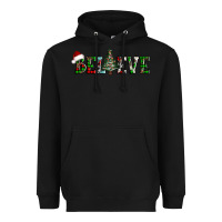 Black believe Christmas tree Heavyweight Hoodie - AdoDesignShop