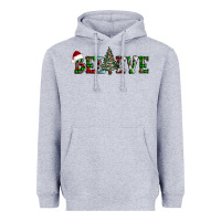 Heather Grey believe Christmas tree Heavyweight Hoodie - AdoDesignShop
