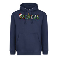 Navy believe Christmas tree Heavyweight Hoodie - AdoDesignShop