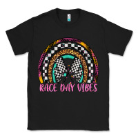 Black race day vibes rainbow Classic Tee - Artiststas