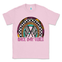 Bubblegum Pink race day vibes rainbow Classic Tee - Artiststas