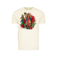 Vintage Arctic Our Lady Of Guadalupe Mexican Flag Cactus Roses Vintage Tee - FaDigitalArtStudio