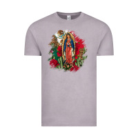 Vintage Zinc Our Lady Of Guadalupe Mexican Flag Cactus Roses Vintage Tee - FaDigitalArtStudio
