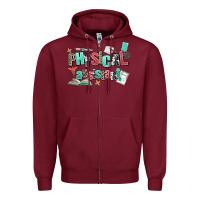 Burgundy physical assistant Zipper Hoodie - AdoDesignShop