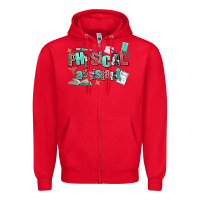 Red physical assistant Zipper Hoodie - AdoDesignShop