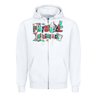 White physical assistant Zipper Hoodie - AdoDesignShop