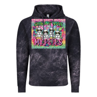 Cloud Black chilling with my peeps Vintage Hoodie - FaDigitalArtStudio