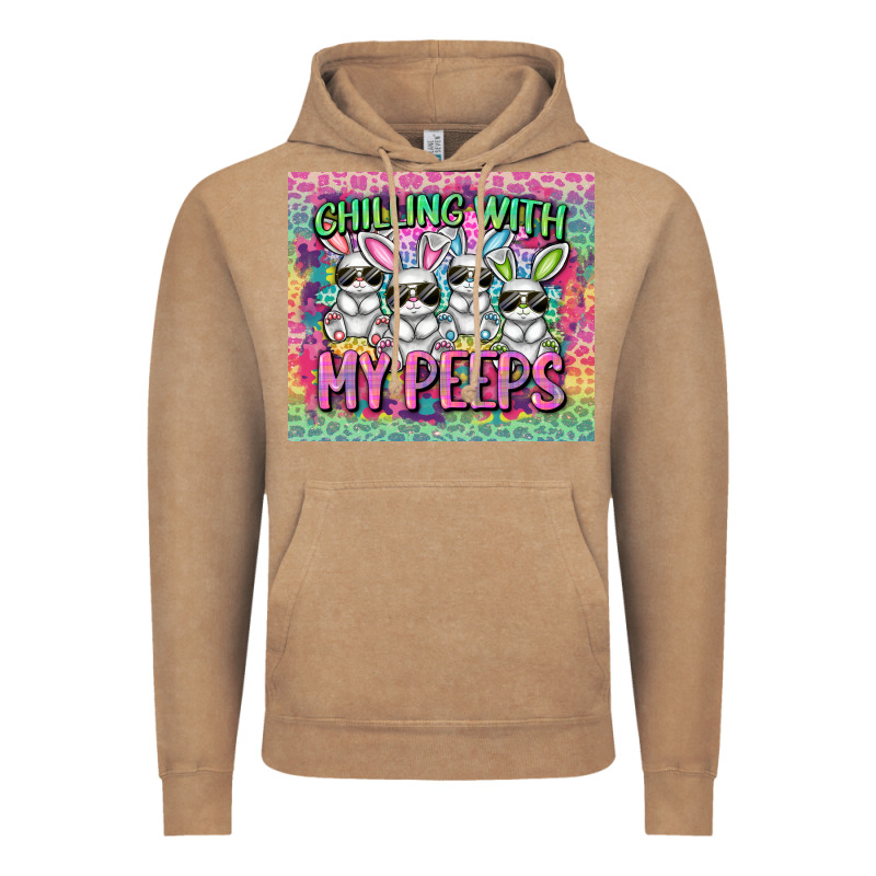 Chilling With My Peeps Vintage Hoodie by FaDigitalArtStudio | Teevron