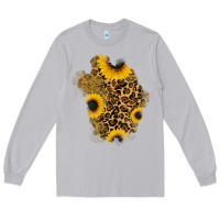Moon Dust glitter sunflowers leopard patch Long Sleeve Tee - RanaPortraitStore