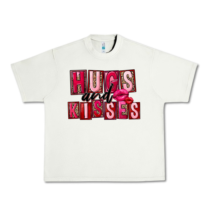Hugs And Kisses Valentine's Day Urban Heavy Tee by FaDigitalArtStudio | Teevron