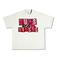 Pistachio Hugs and kisses Valentine's Day Urban Heavy Tee - FaDigitalArtStudio