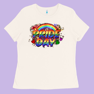 Pride Day Ladies Tee Designed By Cowgirlartshop