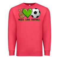 Cardinal peace love soccer Premium Sweatshirt - AdoDesignShop