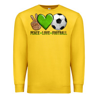 Lemon peace love soccer Premium Sweatshirt - AdoDesignShop