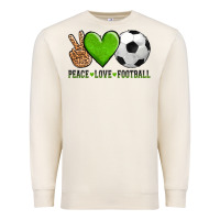 Sandshell peace love soccer Premium Sweatshirt - AdoDesignShop