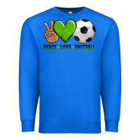 True Royal peace love soccer Premium Sweatshirt - AdoDesignShop