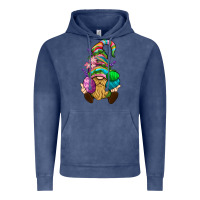 Vintage Denim Easter Holding Eggs Gnome Vintage Hoodie - BundleAndBundleShop