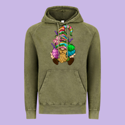 Easter Holding Eggs Gnome Vintage Hoodie Designed By Bundleandbundleshop