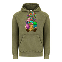Vintage Olive Easter Holding Eggs Gnome Vintage Hoodie - BundleAndBundleShop