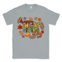 Heather Grey happy thanksgiving day Classic Tee - CowGirlArtShop