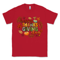 Red happy thanksgiving day Classic Tee - CowGirlArtShop
