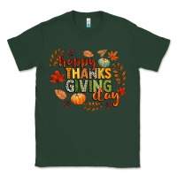 Sports Green happy thanksgiving day Classic Tee - CowGirlArtShop