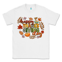 White happy thanksgiving day Classic Tee - CowGirlArtShop