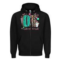 Black ot occupational therapist Zipper Hoodie - AdoDesignShop