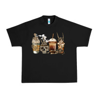 Black skeleton coffee Urban Heavy Tee - Jasminsmagicworld