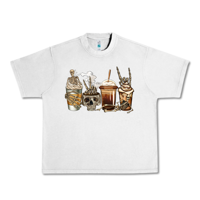 Skeleton Coffee Urban Heavy Tee by Jasminsmagicworld | Teevron