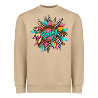 Mushroom racing sunflower Heavyweight Sweatshirt - AdoDesignShop