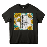 Asphalt god says you are with sunflower Heavy Core Tee - TumblerDesignByShophia