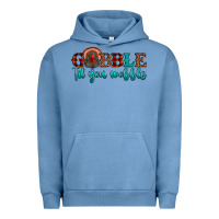 Pigment Pebble Blue gobble til you wobble Urban Hoodie - JahusDesignShop