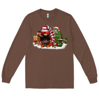 Chestnut christmas gnome and tree Long Sleeve Tee - FaDigitalArtStudio