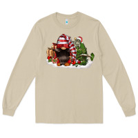 Mushroom christmas gnome and tree Long Sleeve Tee - FaDigitalArtStudio