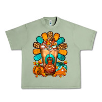 Oil Green Thanksgiving Cold Drink Frappe Urban Heavy Tee - FaDigitalArtStudio