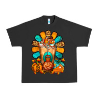 Pigment Black Thanksgiving Cold Drink Frappe Urban Heavy Tee - FaDigitalArtStudio